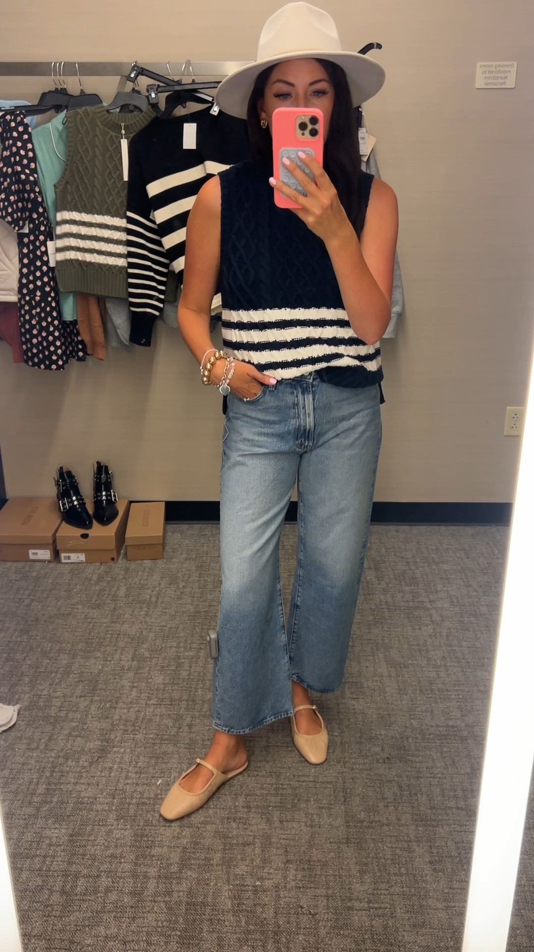 Medium sweater tank
I went down to a 26 in jeanss

#LTKSeasonal #LTKxNSale