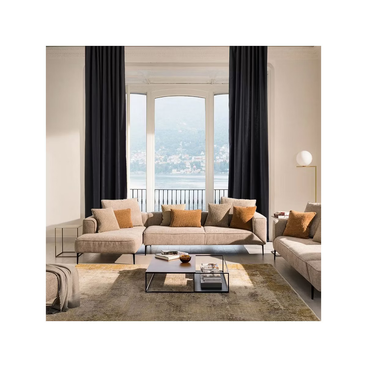 Towels Beyond Extra Long Room Darkening Faux Velvet Curtain Panels Set of 2 | Target