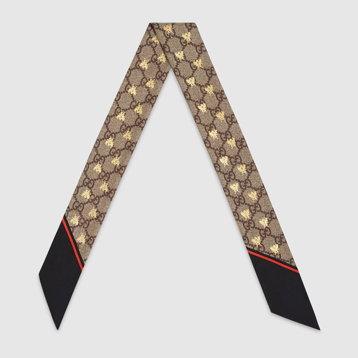 Gucci GG bees silk neck bow | Gucci (US)