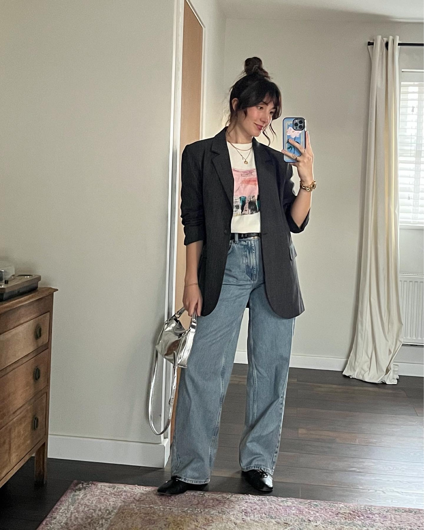 Smart casual blazer look 