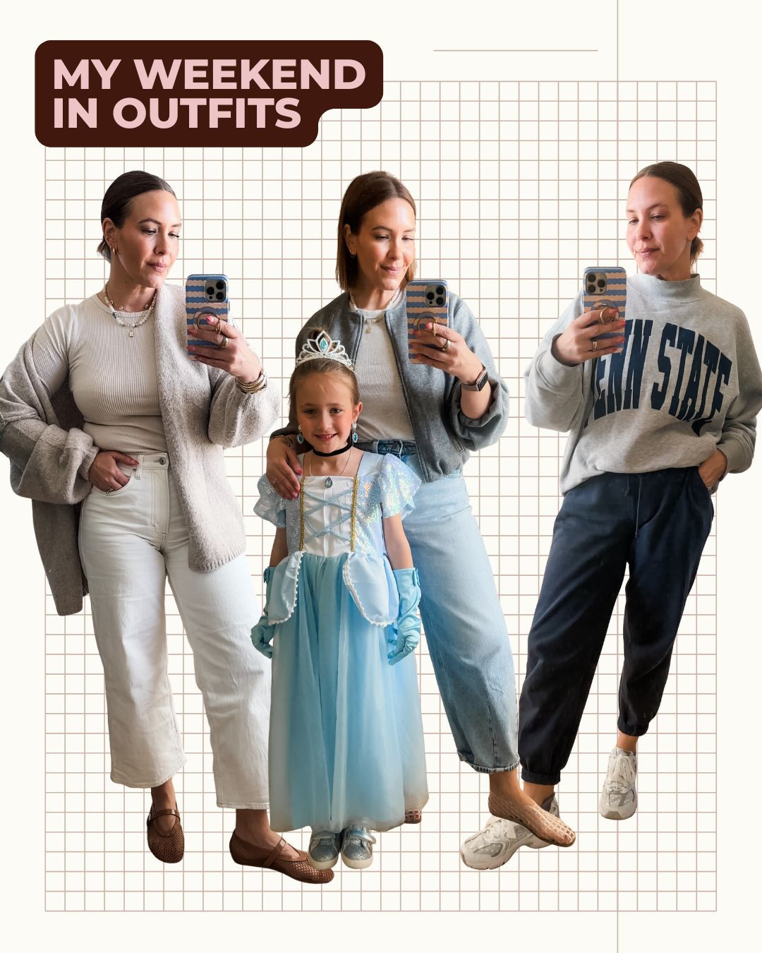 Everything I wore over the weekend-all comfort! My favorite cardigan sweater, barrel jeans (size up) and my favorite high rise joggers (I have in multiple colors).  

 #LTKootd #LTKmomlife #LTKOver40