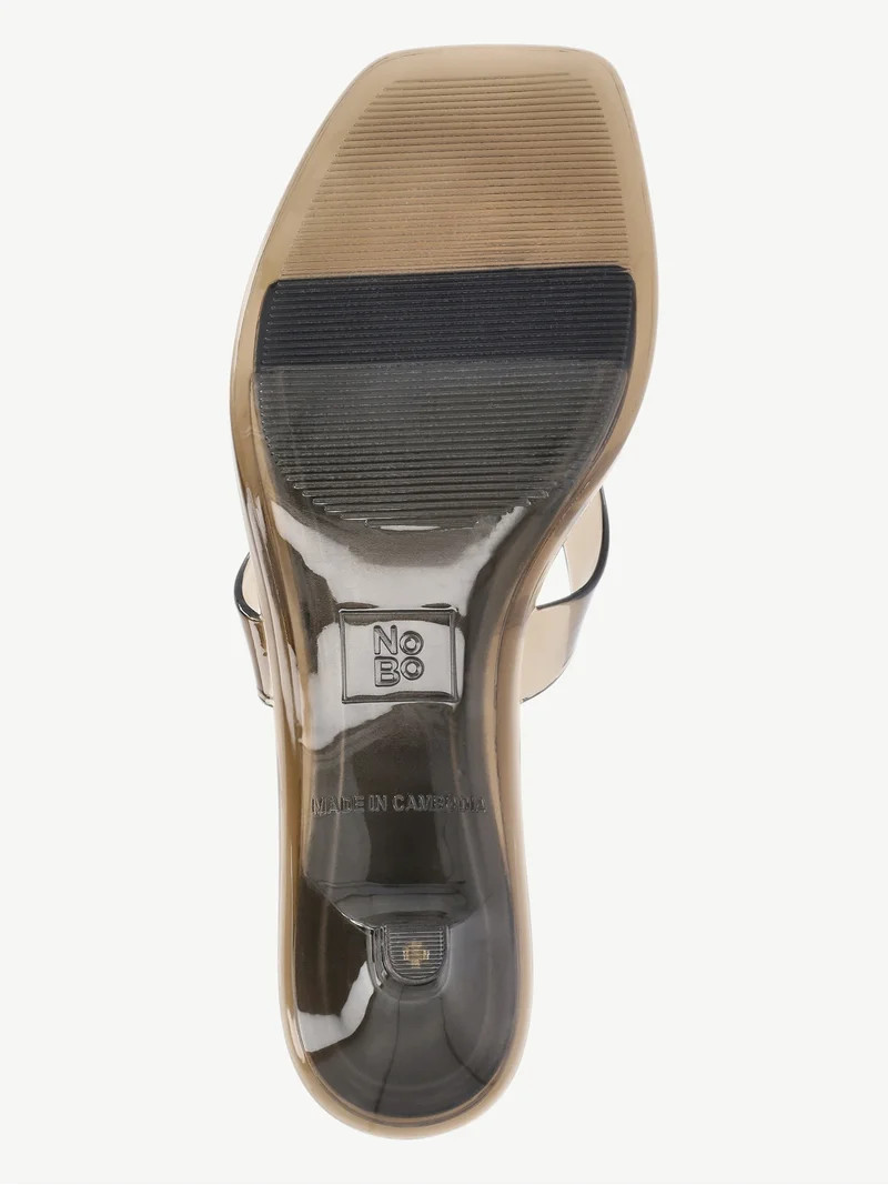 No Boundaries Women's Jelly Flip Flop Kitten Heel Sandals | Walmart (US)