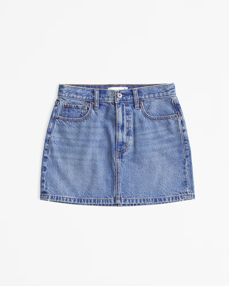Denim Mini Skirt | Abercrombie & Fitch (US)