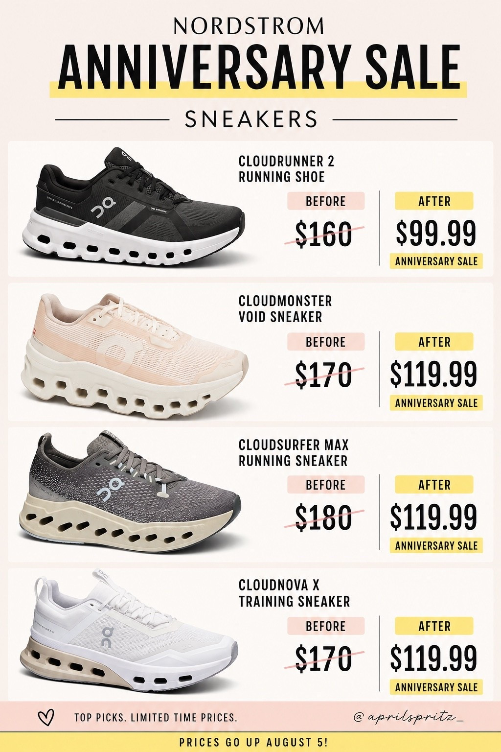 Nordstrom anniversary sale! Super comfy sneaker! On

Work out shoes, running shoes, sneaker