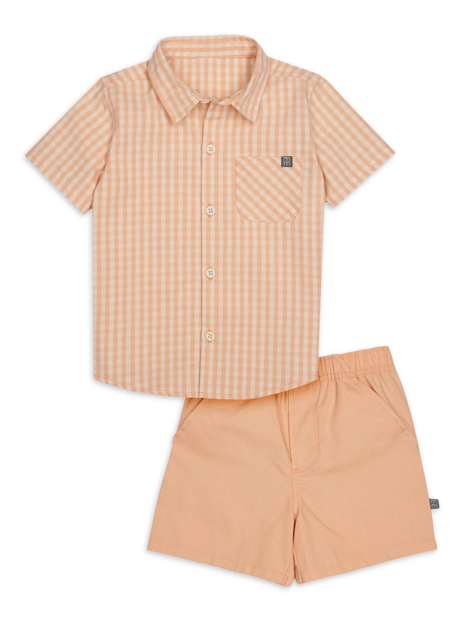 Modern Moments by Gerber Toddler Boy Woven Shirt and Short Set, Sizes 12M-5T | Walmart (US)