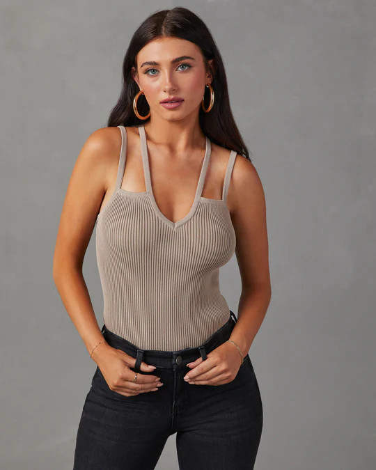 Pacheco Strappy Ribbed Tank | VICI
