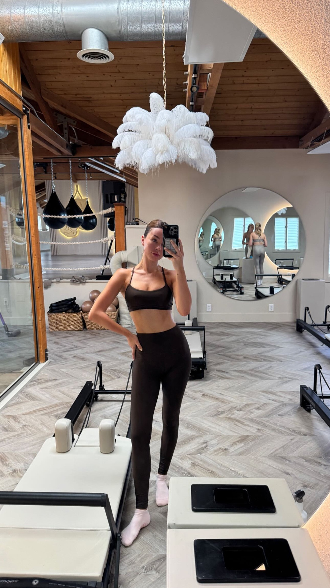 Wore my espresso brown Alo yoga set to Pilates today 🤎🩰

#LTKActive #LTKStyleTip