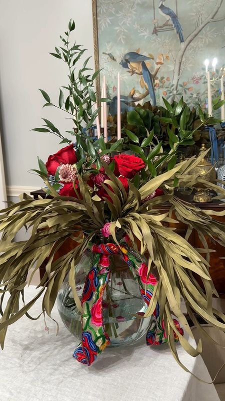 Valentine’s Flowers, floral arrangement, ribbon

#LTKSeasonal #LTKhome #LTKVideo