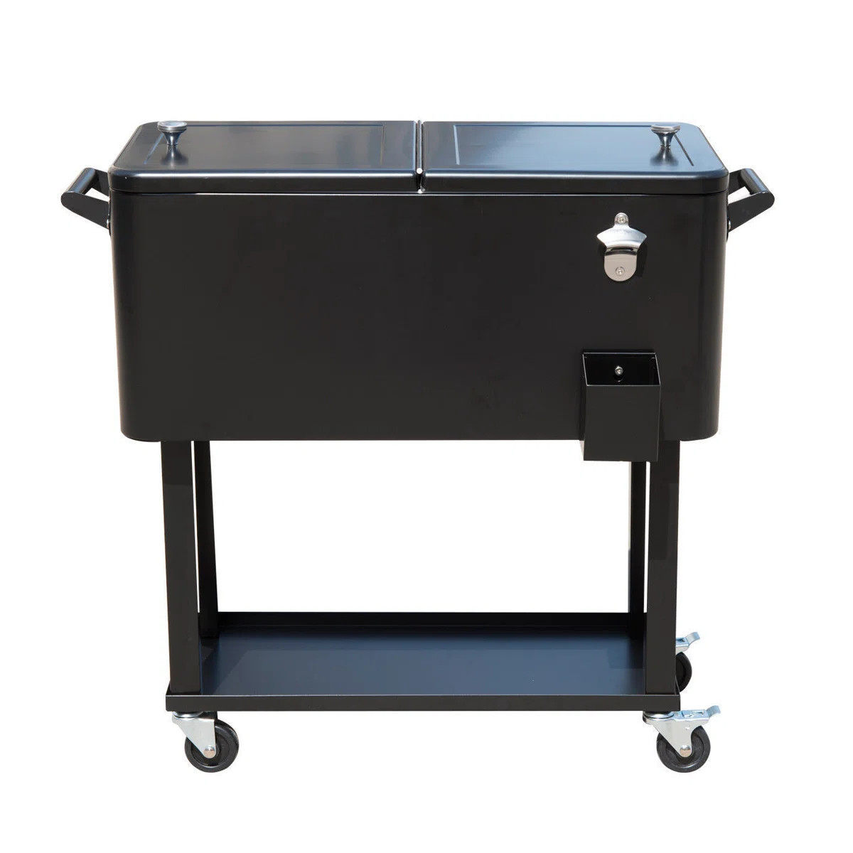 Bring the party with you wherever you go with our portable rolling cooler cart from Outsunny. Mad... | Wayfair North America