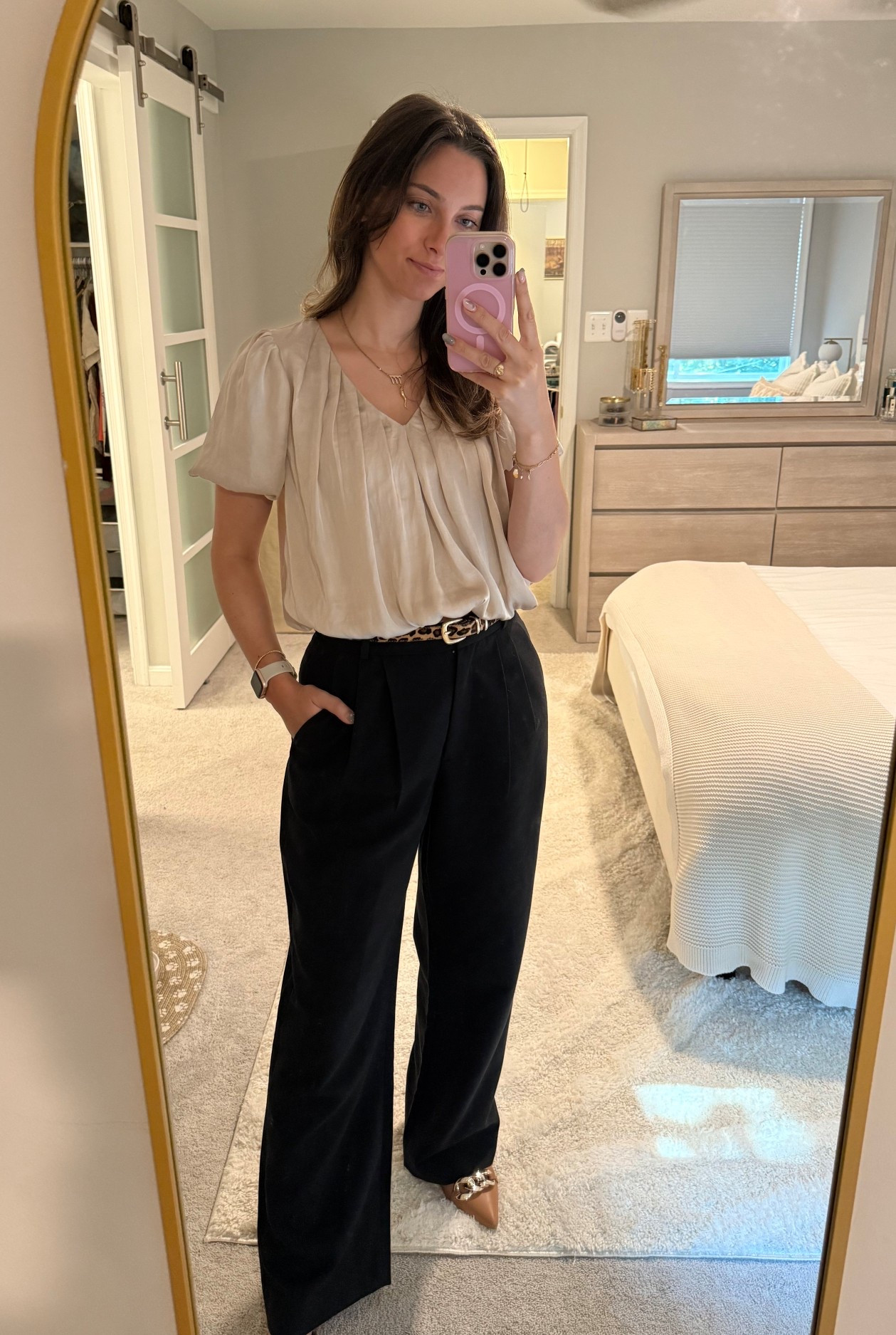 Top is thrifted, but can be found on Poshmark or eBay: ASTR the Label Satin Bubble Top 

Workwear, corporate outfits, office outfits

#LTKWorkwear