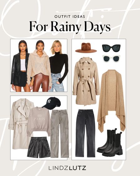 Rainy day outfits — trench coat — sweater — outfit ideas — Spring transition 

#LTKunder100 #LTKSeasonal #LTKstyletip