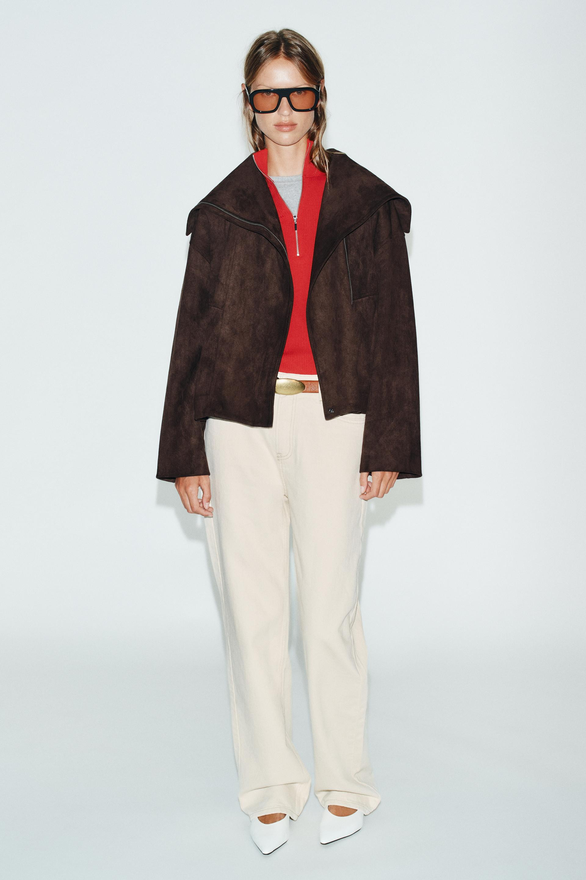 WIDE-COLLAR BOMBER JACKET | Zara US