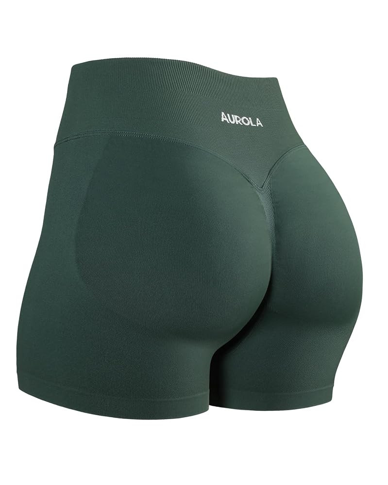 AUROLA Influence Workout Shorts for Women,2.5 3.5 4.5 5.5 6.5 No Roll Up Squat Proof Scrunch Seam... | Amazon (US)