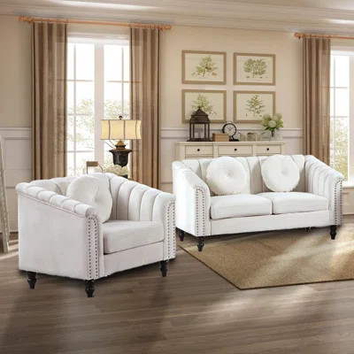 2 - Piece Velvet Living Room Set | Wayfair North America