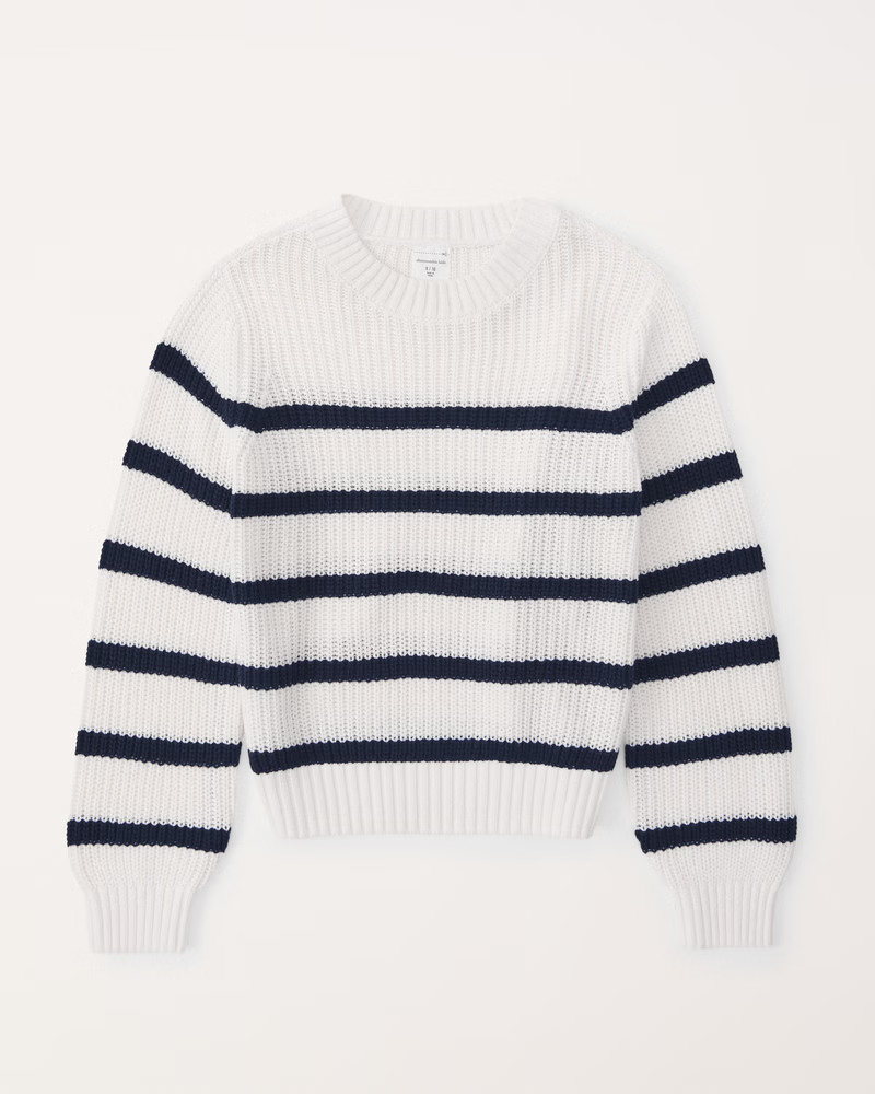 striped crewneck sweater | Abercrombie & Fitch (US)