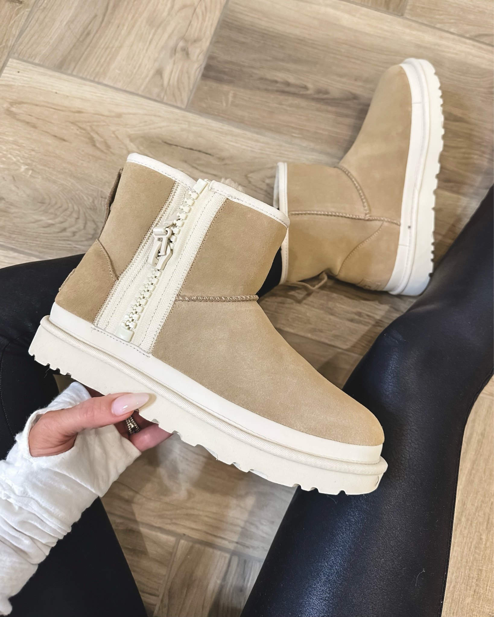 Free people tee size small have had for years love (multiple colors) 
Shacket size small 
Spanx leggings, size small 
UGG boots one of my favorite buys from the sale run true to size 
#ltkfind
#LTKsalealert

#LTKshoecrush #LTKxNSale #LTKSeasonal