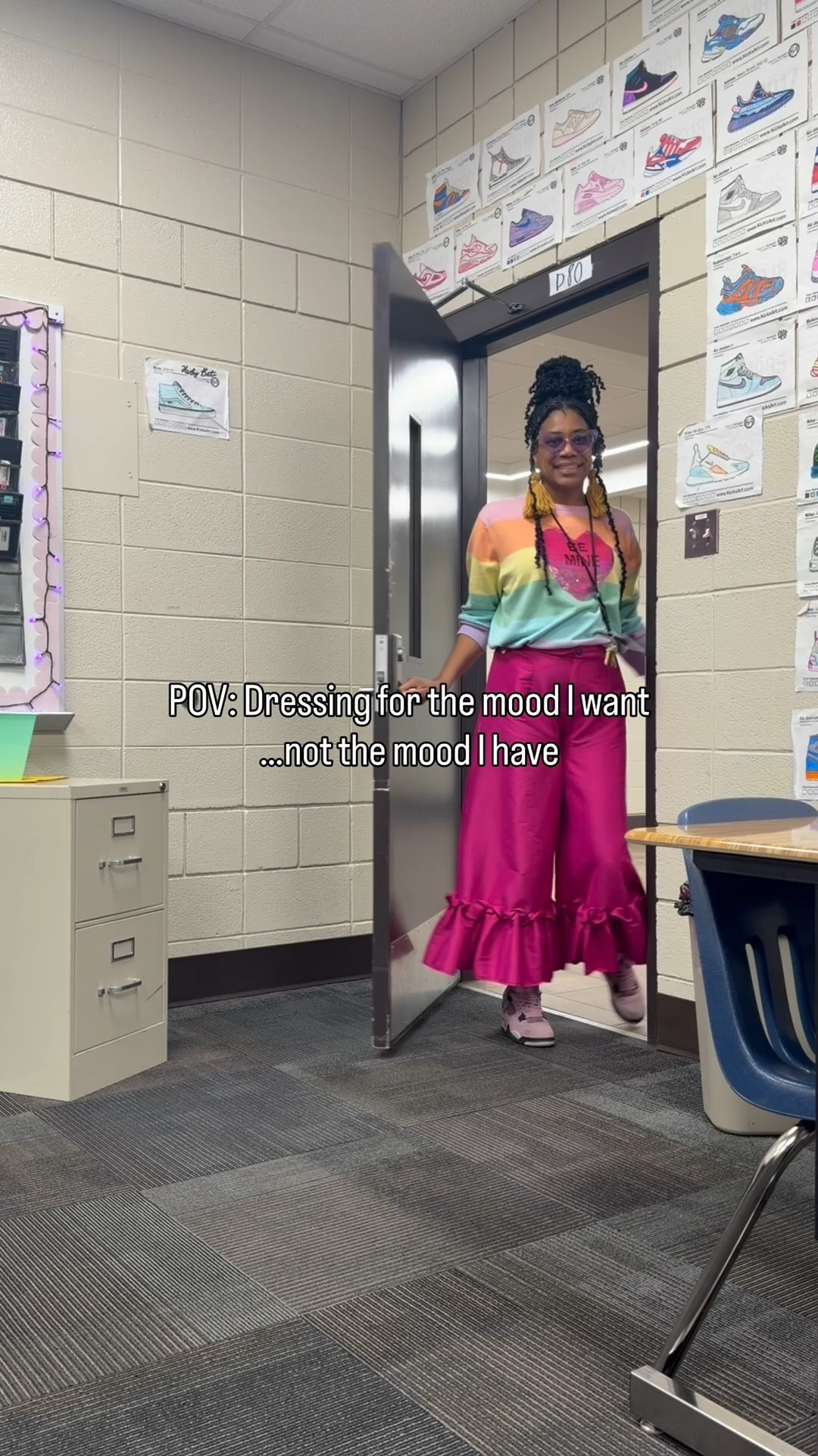 Pink pants +
Lavender Jordan 4’s+
Colorful queen of hearts sweater

#LTKootd #LTKOver40 #LTKSeasonal