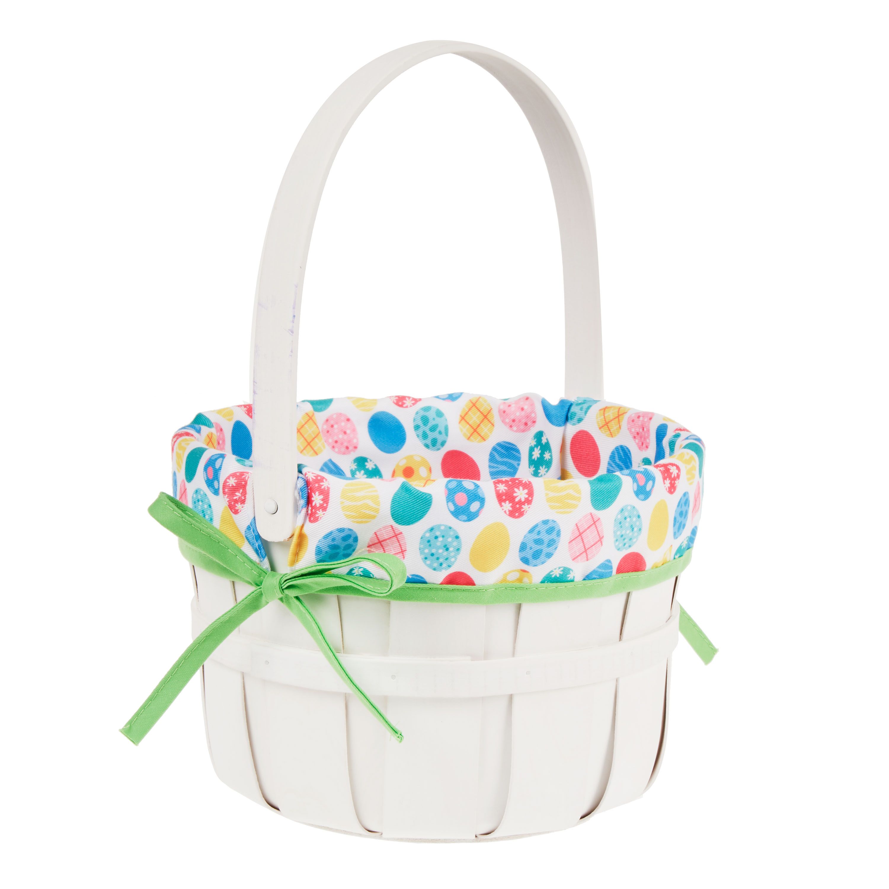 Way To Celebrate White Easter Basket with Liner, Eggs - Walmart.com | Walmart (US)