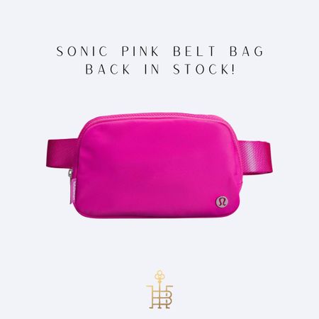 Hurry!! The sonic pink color belt bag is back in stock! These sell out so quickly! 

Lululemon, lululemon belt bag, lulu belt bag, sonic pink belt bag 

#LTKfindsunder50 #LTKGiftGuide #LTKitbag
