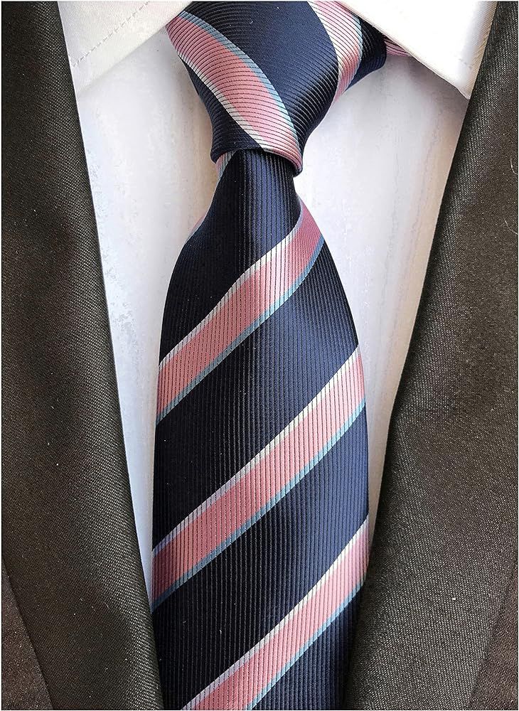Elfeves Men's Modern Striped Patterned Formal Ties College Daily Woven Neckties | Amazon (US)