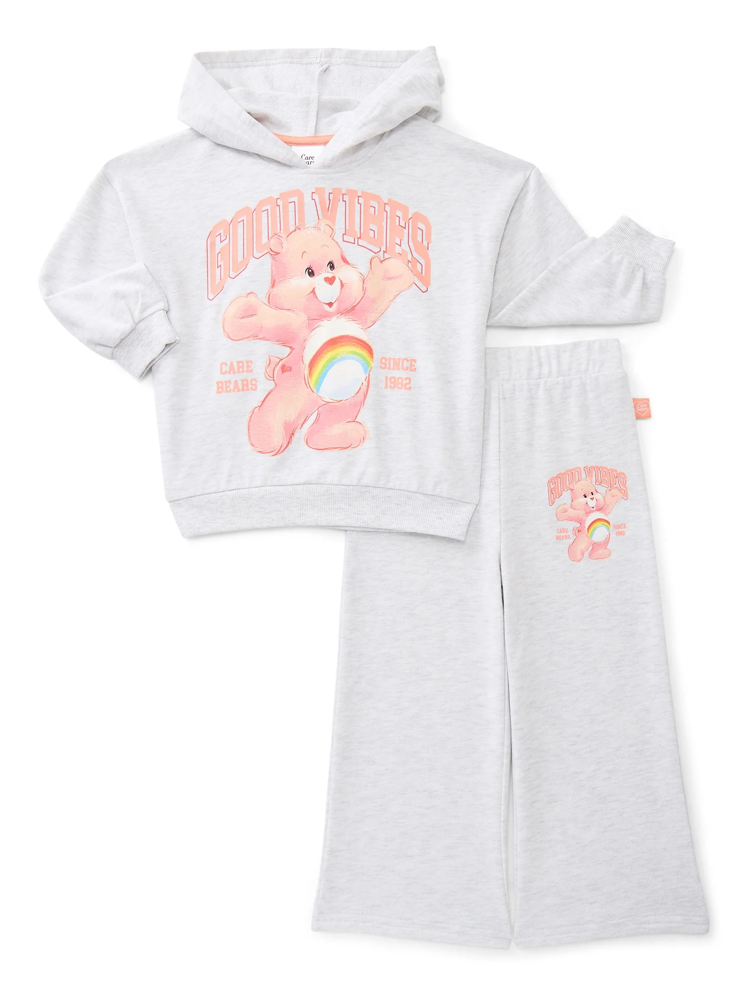 Care Bears Toddler Girls Long Sleeve Graphic Hoodie and Matching Sweatpants Set, 2-Piece, Sizes 1... | Walmart (US)