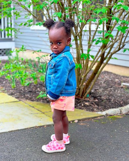 Toddler fashion. Spring fashion for kids. Toddler outfit. Jean jacket for kids. Kids shorts. Kids outfit inspo. Target finds  

#LTKkids #LTKfindsunder50