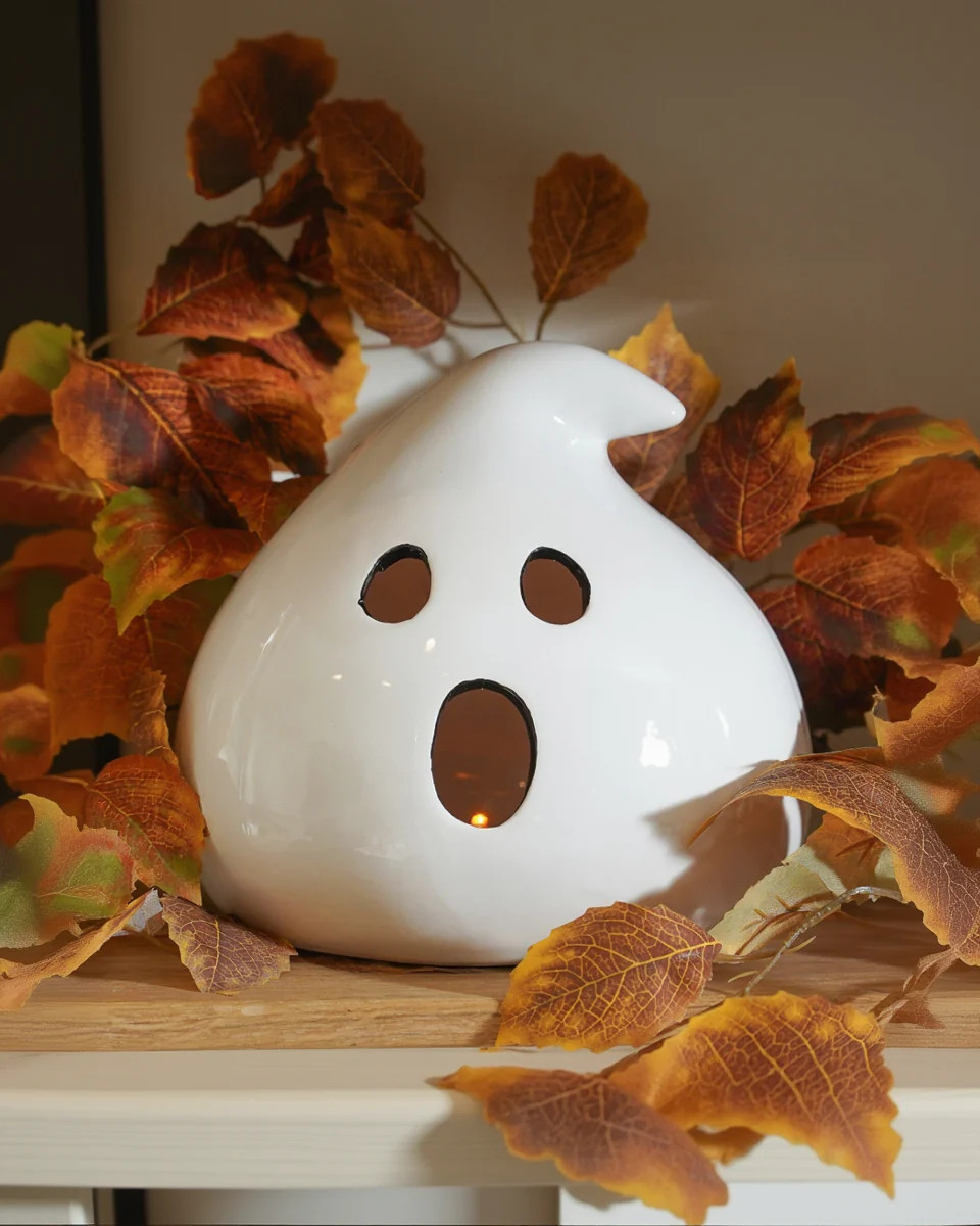 Ceramic Flicker Light Ghost | MJHome