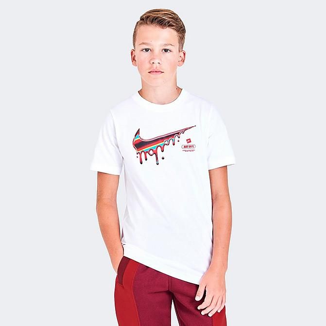 Kids' Nike Sportswear Worldwide Drip Swoosh T-Shirt | Finish Line (US)