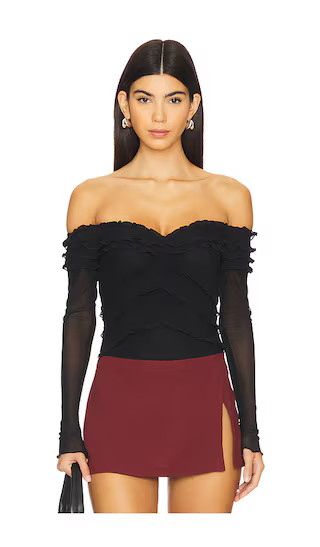 Elise Bodysuit in Black | Revolve Clothing (Global)