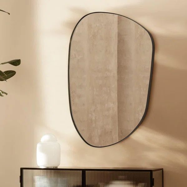 Bertlinde asymmetrical wall mirror irregular shaped mirror for living room, bathroom or entry | Wayfair North America