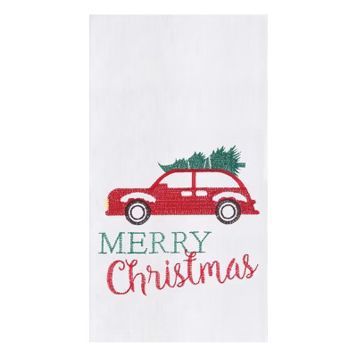 C&F Home Holiday Car Flour Sack Cotton Kitchen Towel | Target