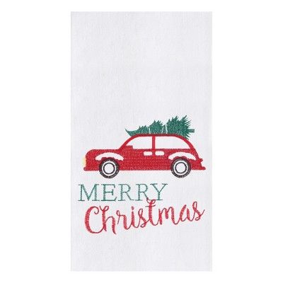 C&F Home Holiday Car Flour Sack Cotton Kitchen Towel | Target