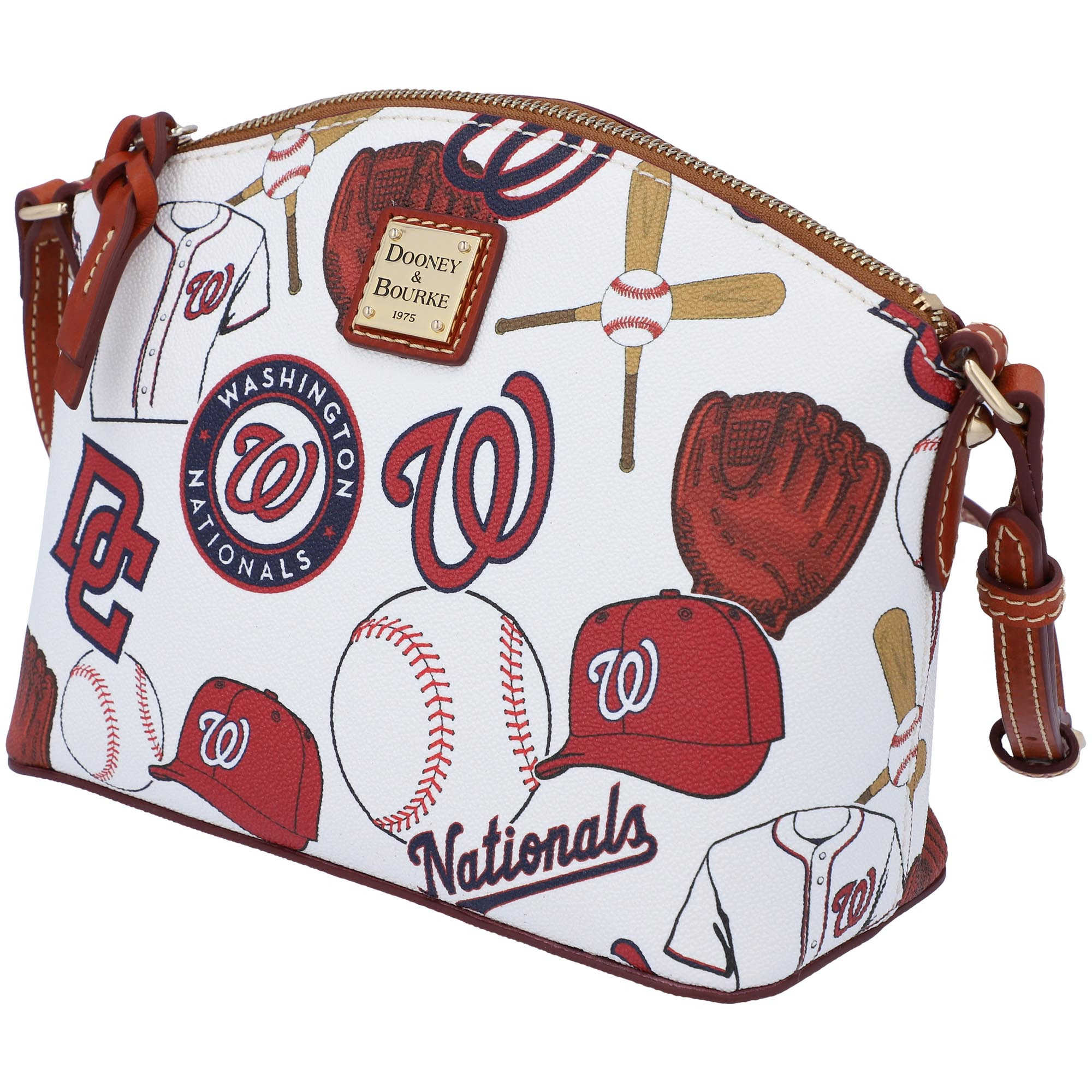 Washington Nationals Dooney & Bourke Gameday Suki Crossbody with Medium Wristlet | MLB Shop