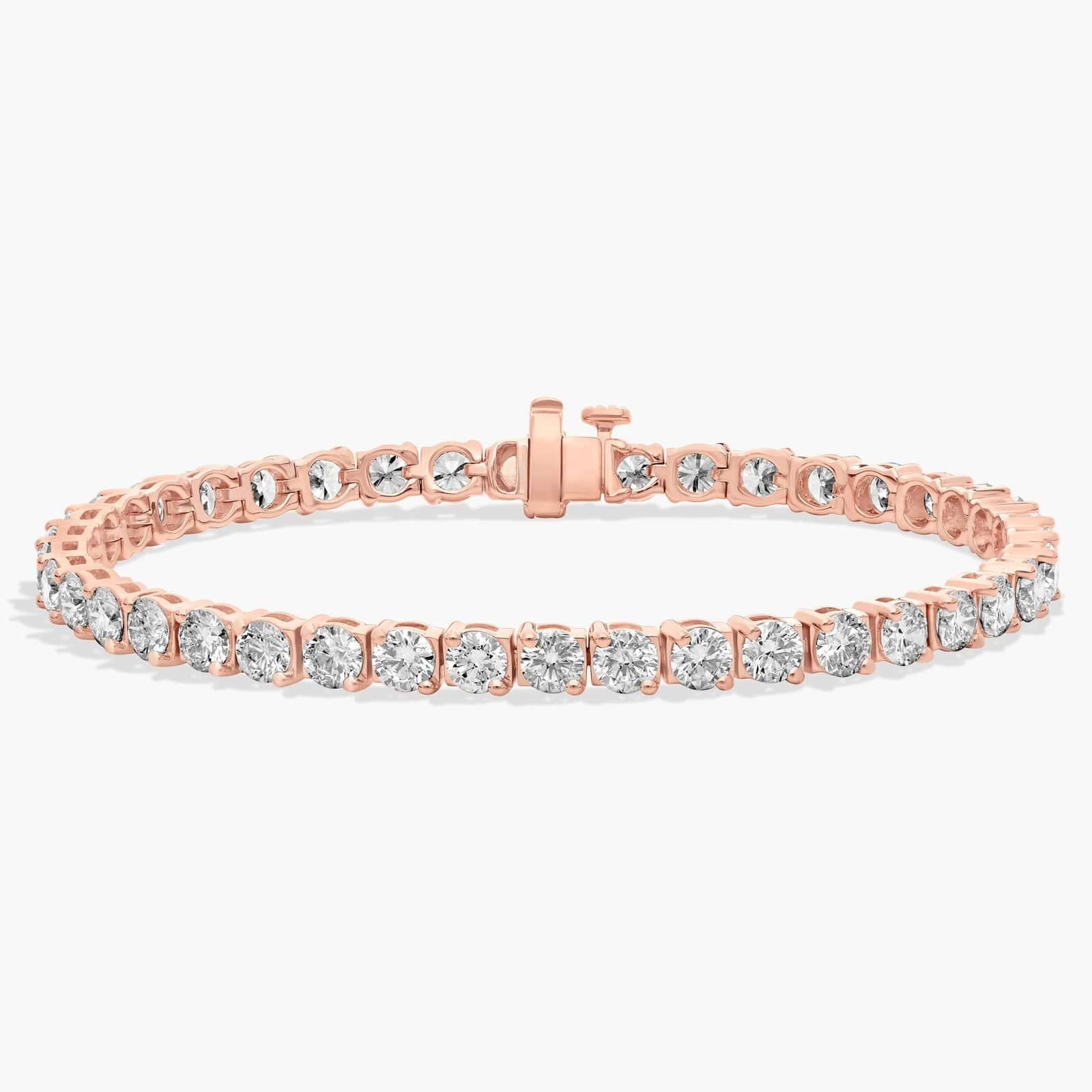 7 "" Two-Prong Diamond Tennis Bracelet In 14k Rose Gold (8 ct. tw. - H-I / SI1-SI2) | Blue Nile