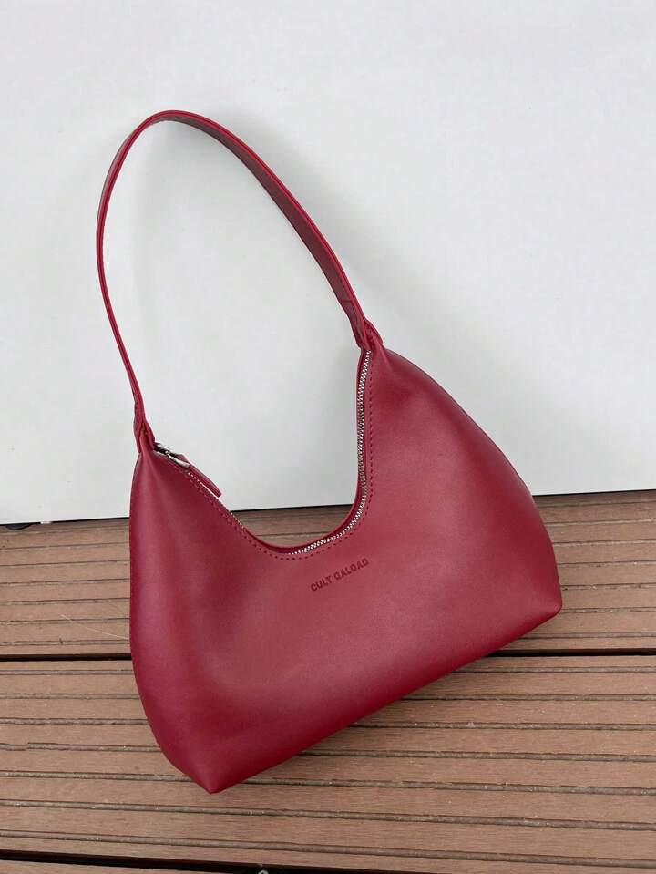 Glamorous,Elegant,Exquisite Vacation,Old Money Portable 1pc Red Vintage & Minimalist Armpit Cresc... | SHEIN