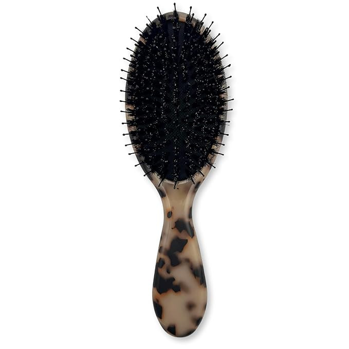 Brush Boar Hair Bristle & Nylon - Boar Bristle Brush from Saki Shears - For Normal to Thick Hair ... | Amazon (US)