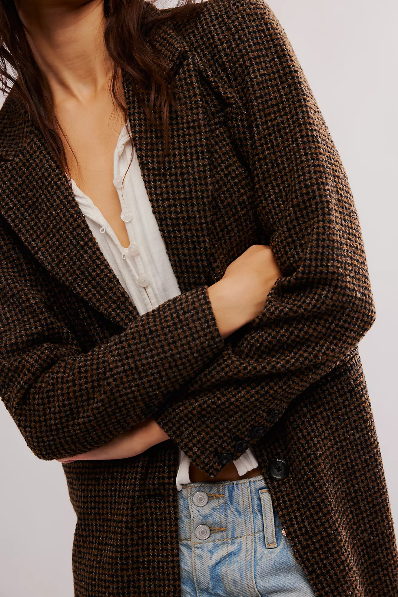 Hailey Tweed Duster | Free People (UK)