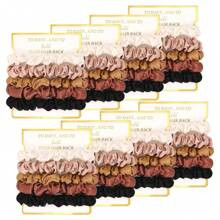 Pack Bridesmaid Gifts Satin Bridesmaid Scrunchies Soft Hair Ties Bachelorette Party Favors Hair Accessories For Women Bridesmaid Proposal Gift | SHEIN