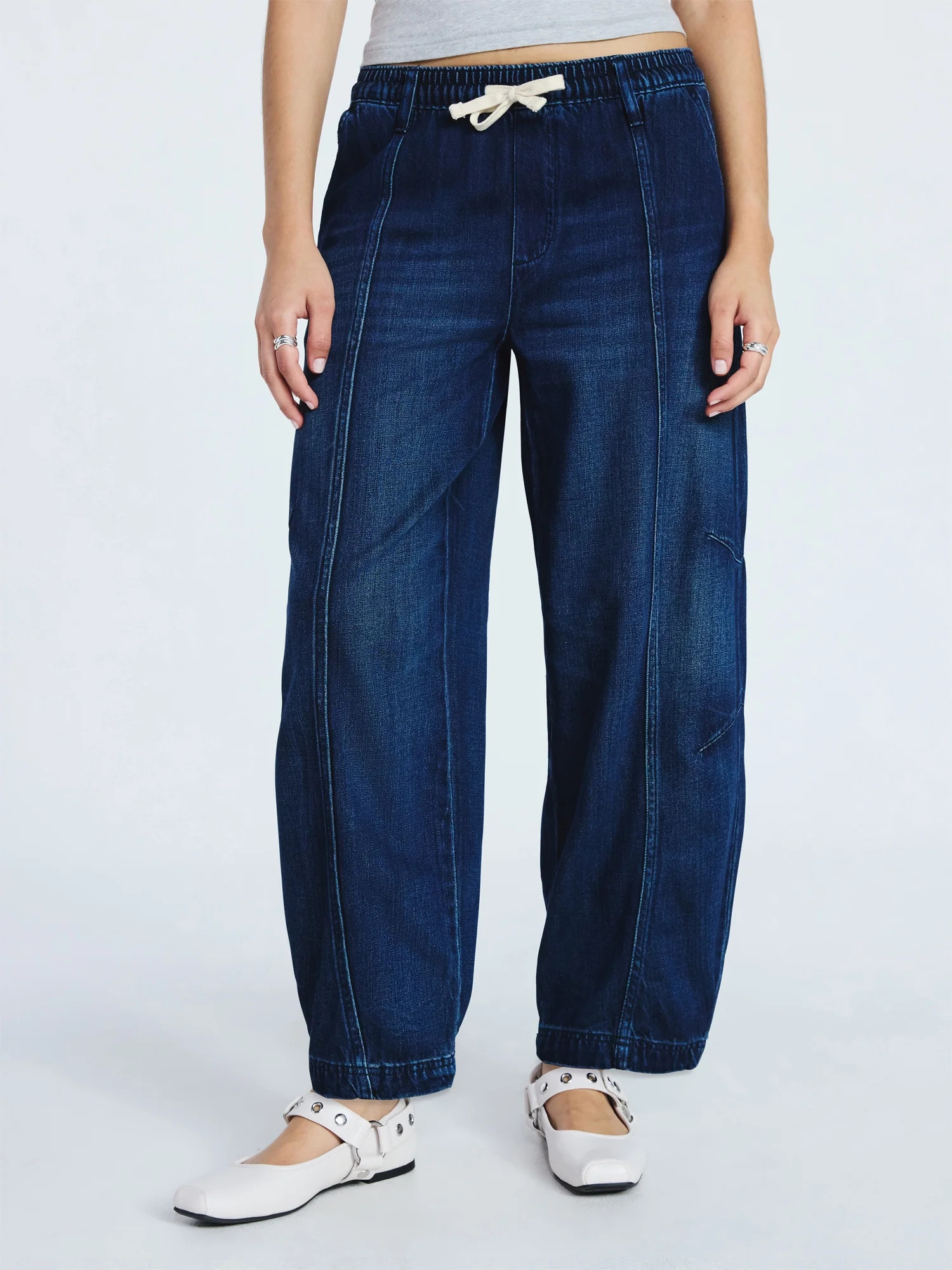 Scoop Women's Pull-on Crop Barrel Pants, Sizes XS-XXL | Walmart (US)