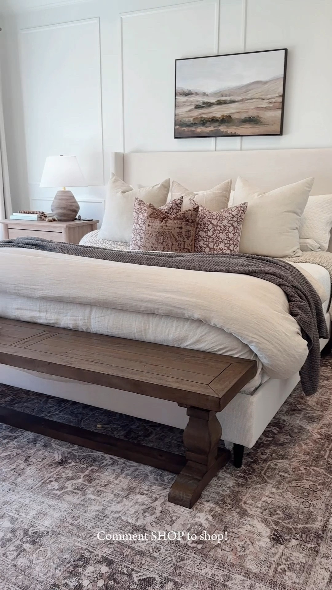 Bedroom refresh! ✨ if you’re someone who’s been eyeing the Tilly Upholstered Bedframe for years now I have FOUND the BEST dupe!!  

Also these nightstands sell out in minutes every time. So what I did was set a notification for when they came back in stock and as soon as I received that email I purchased both of them. Shop below! 



•
•
Upholstered bed, ceramic lamp, linen duvet, Amazon home, target bedroom, Wayfair finds, wooden nightstands, my Texas house, Walmart home decor 

#LTKHome