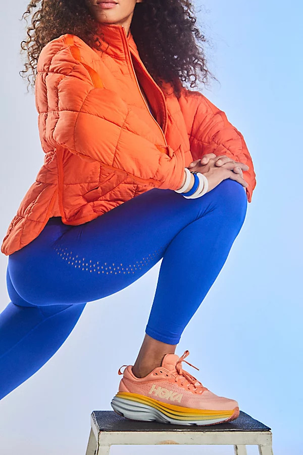 Hoka Bondi 8 Sneakers by HOKA at Free People, Shell Coral / Peach Parfait, US 6.5 | Free People (Global - UK&FR Excluded)