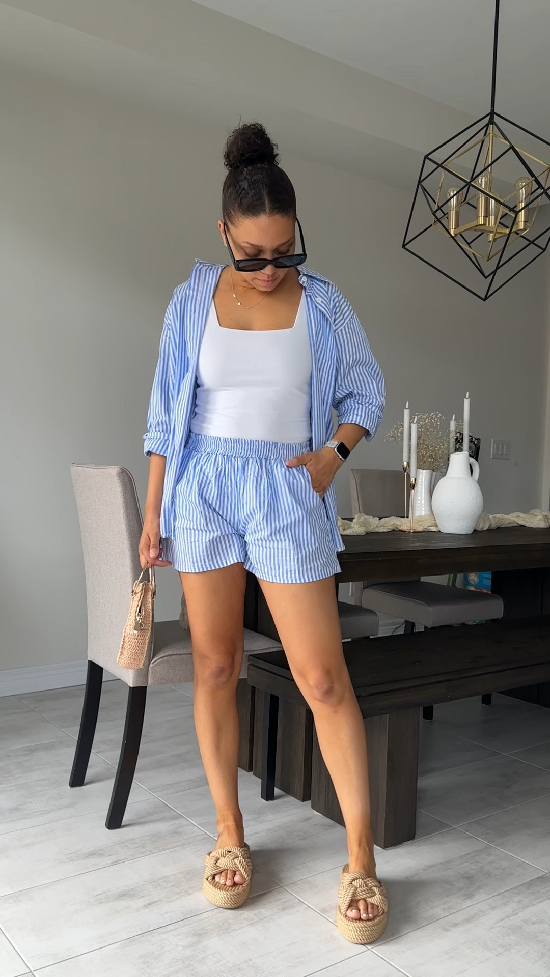 Casual outfit, matching set, amazon Canada find, prime day sale, amazon prime day, striped matching set, summer outfit, vacation outfit, beach day outfit, 

#LTKstyletip #LTKunder50 #LTKxPrimeDay