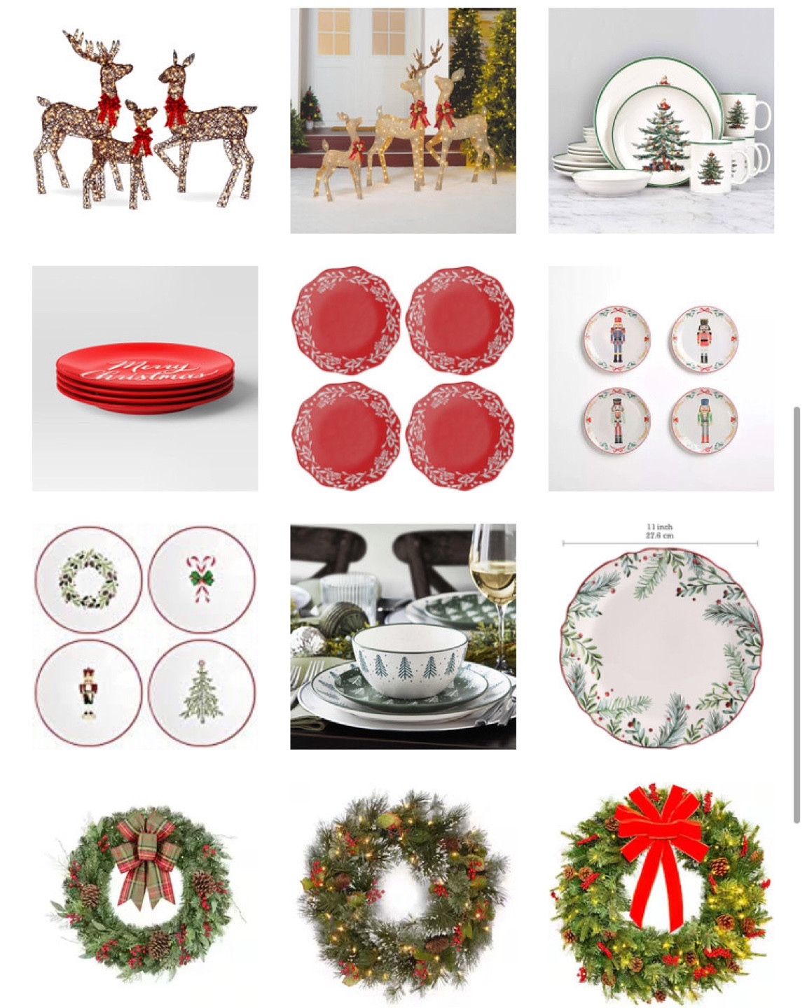 Classic Christmas Decor

Rattan deer
Christmas plates
Holiday plates
Christmas wreath

#LTKSeasonal #LTKCyberWeek #LTKHoliday