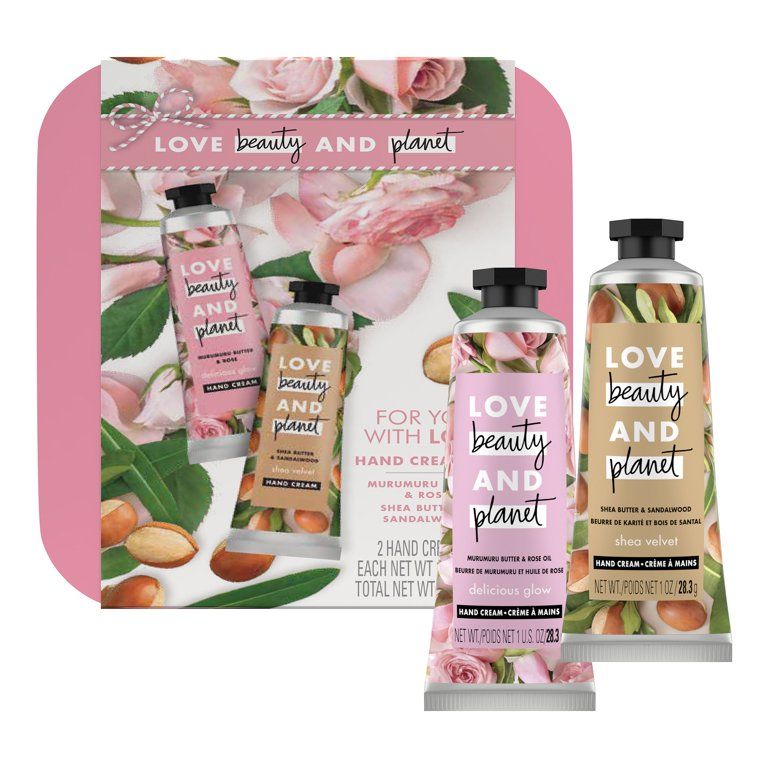 ($11 Value) Love Beauty and Planet Murumuru Butter Rose & Shea Butter Sandalwood Hand Cream Holid... | Walmart (US)