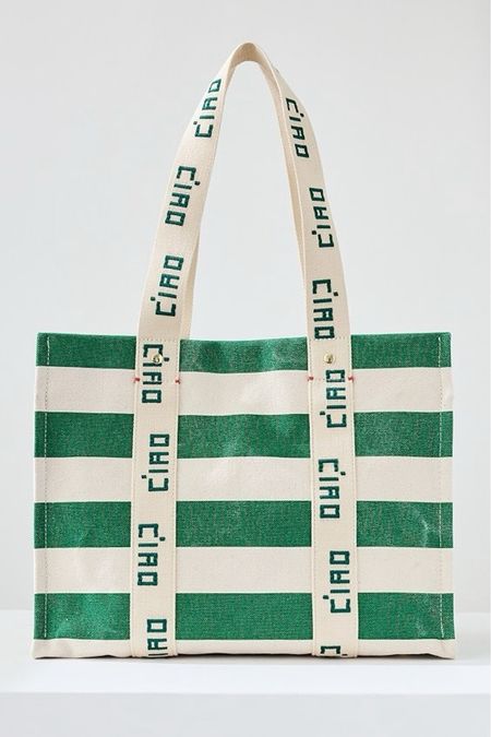 ✨New Arrival Claire Noemie Ciao Italian Stripe Green Tote✨ | Stripes | Vacation | Tote | Classic | Casual | Knit | 

#LTKItBag #LTKSeasonal #LTKTravel