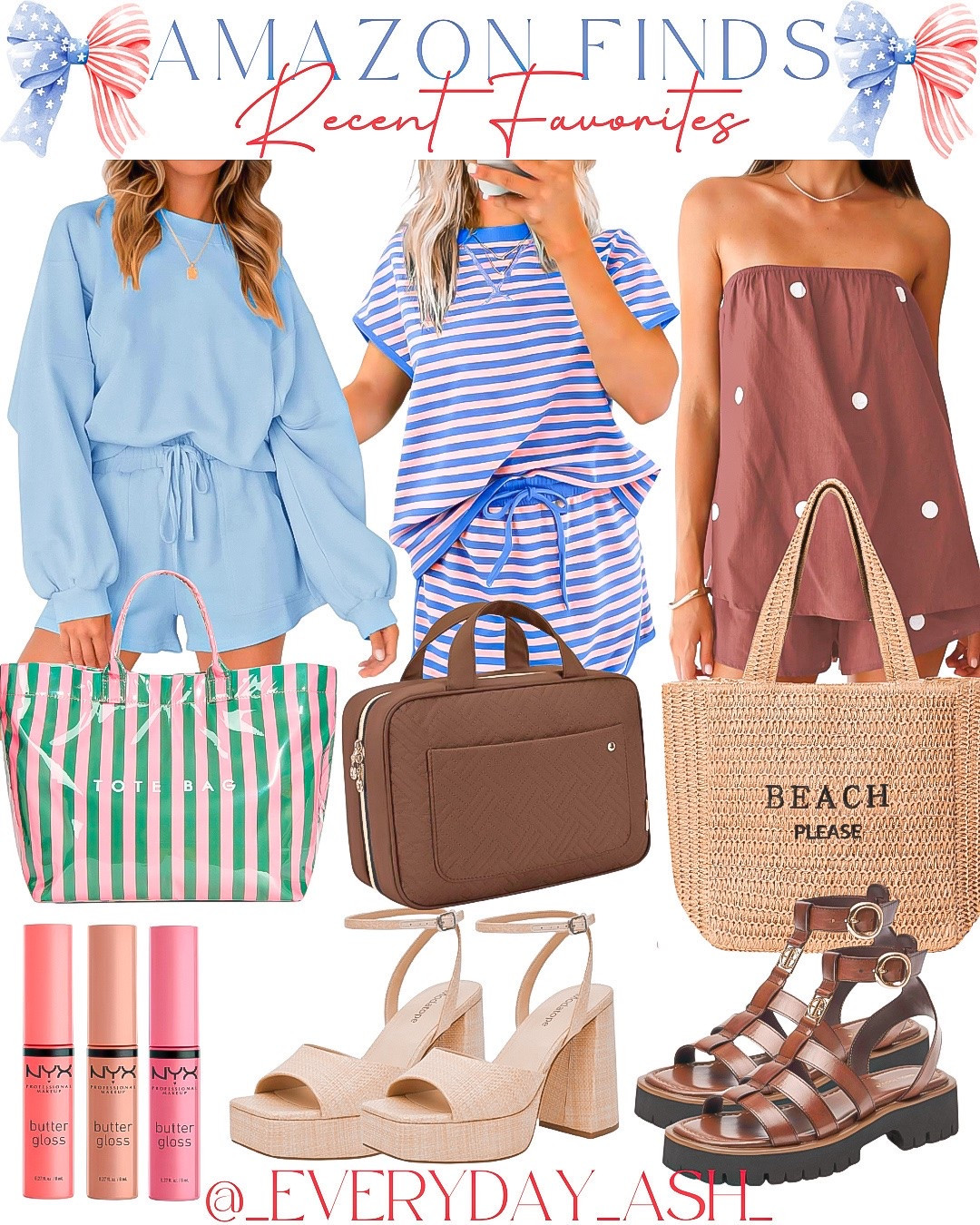 Amazon recent favorites ✨

I own the clothing items, toiletry bag, and lip glosses - recommend ! 👏 


Amazon fashion, Amazon finds, two piece set, travel outfit, toiletry bag, beauty finds, tote bag, beach bag, summer heels

#LTKootd #LTKgrwm