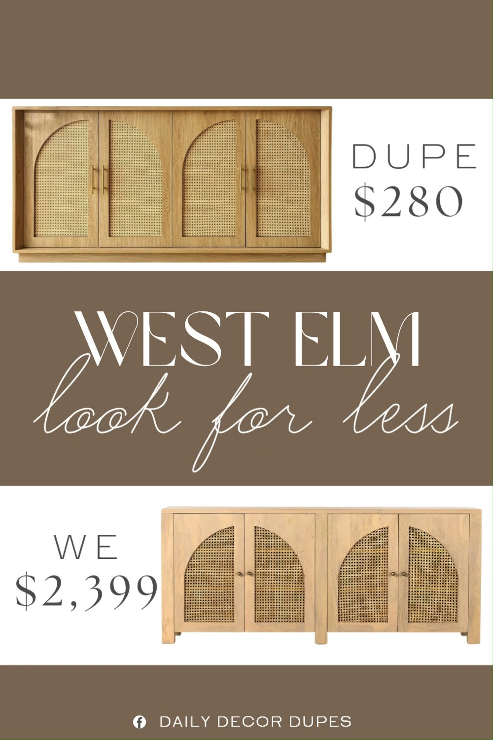 Inspired by West Elm Cane Arches Buffet. Cane Door Sideboard. Arched Buffet Cabinet. Rattan Media Console. Natural Wood Storage Cabinet. Woven Cane Sideboard. Boho Buffet Cabinet. Arched Door Credenza. Cane Accent Cabinet. 

Home more affordable option find copy cat similar look for less budget friendly affordable cheap cheaper beautiful pretty. Clearance sale coupon code discount code promo code luxury lookalike look a like Inspo inspiration inspired by idea ideas Love like these? I share multiple every day in my FB group.
#westelminspired #sideboard #buffetcabinet #mediaconsole #storagecabinet #credenza #canecabinet #furniturefinds #wovencane 

 #LTKHome