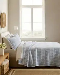 Organic Cotton Jacquard Floral Coverlet | Quince
