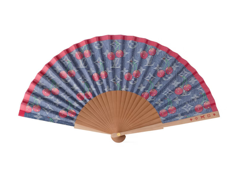 Women's Louis Vuitton x Takashi Murakami Fan Cherry in Blue Denim | StockX