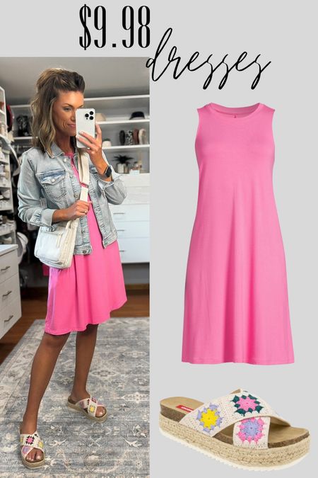 $9.98 Walmart dresses 
Wearing small in dress

#LTKstyletip #LTKSeasonal